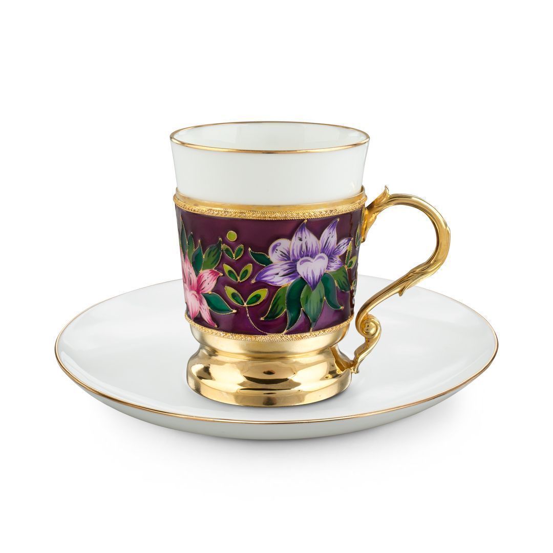 Набор кофейный из серебра