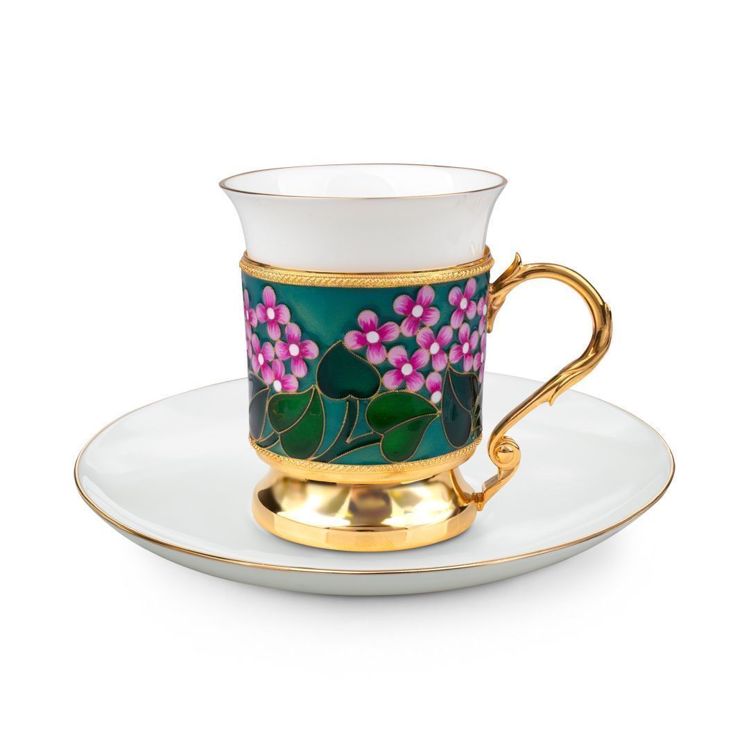 Набор кофейный из серебра