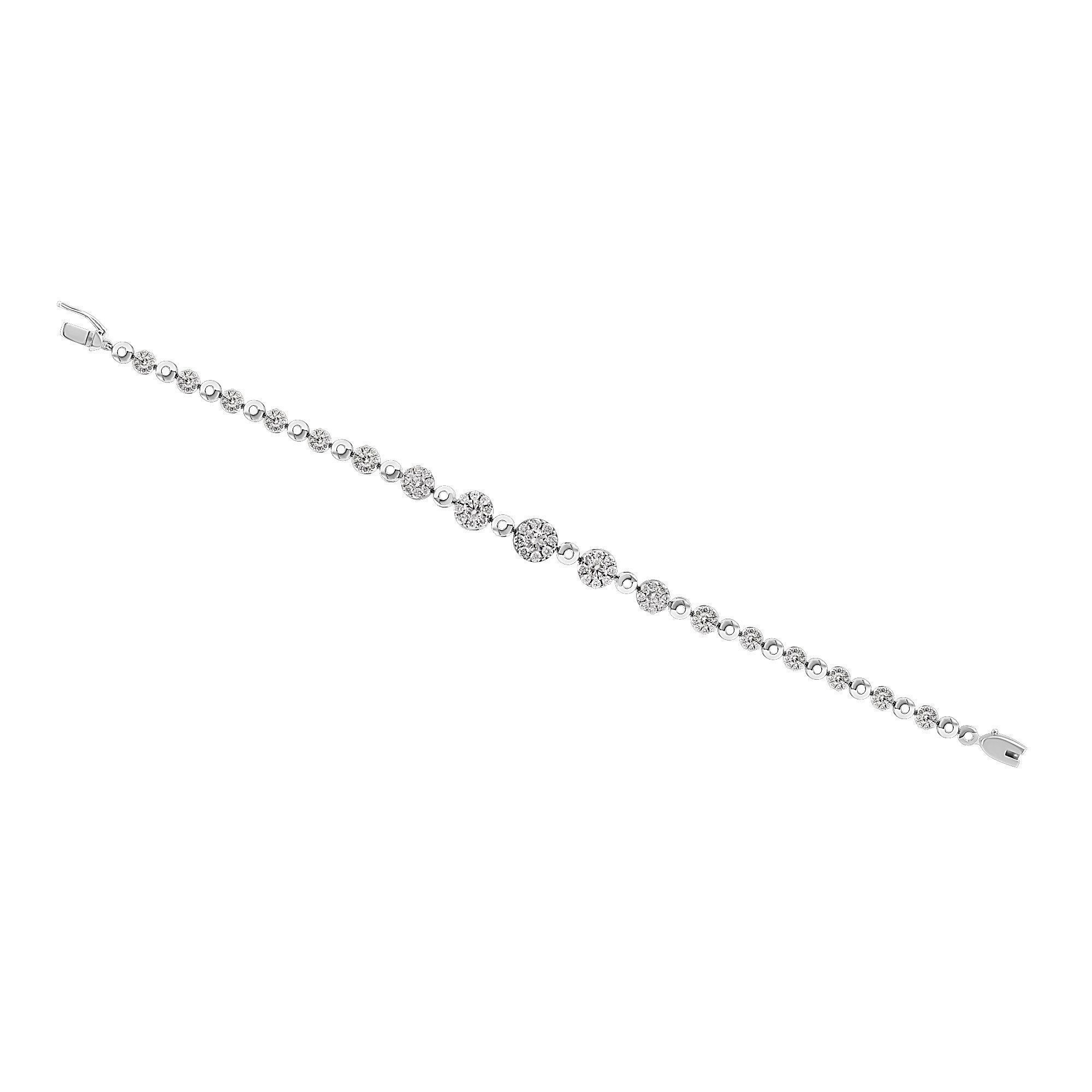 Браслет из белого золота с бриллиантами