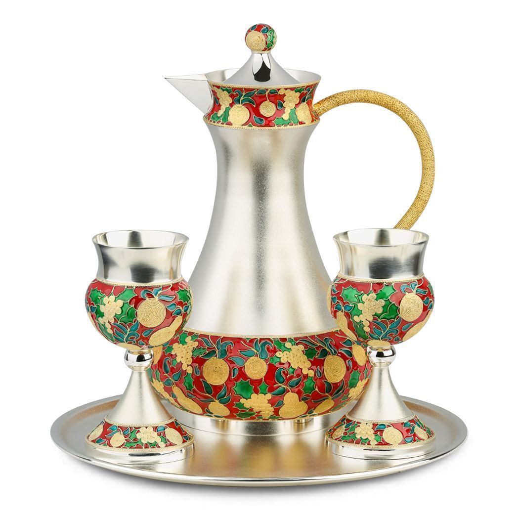 Набор для вина из серебра 