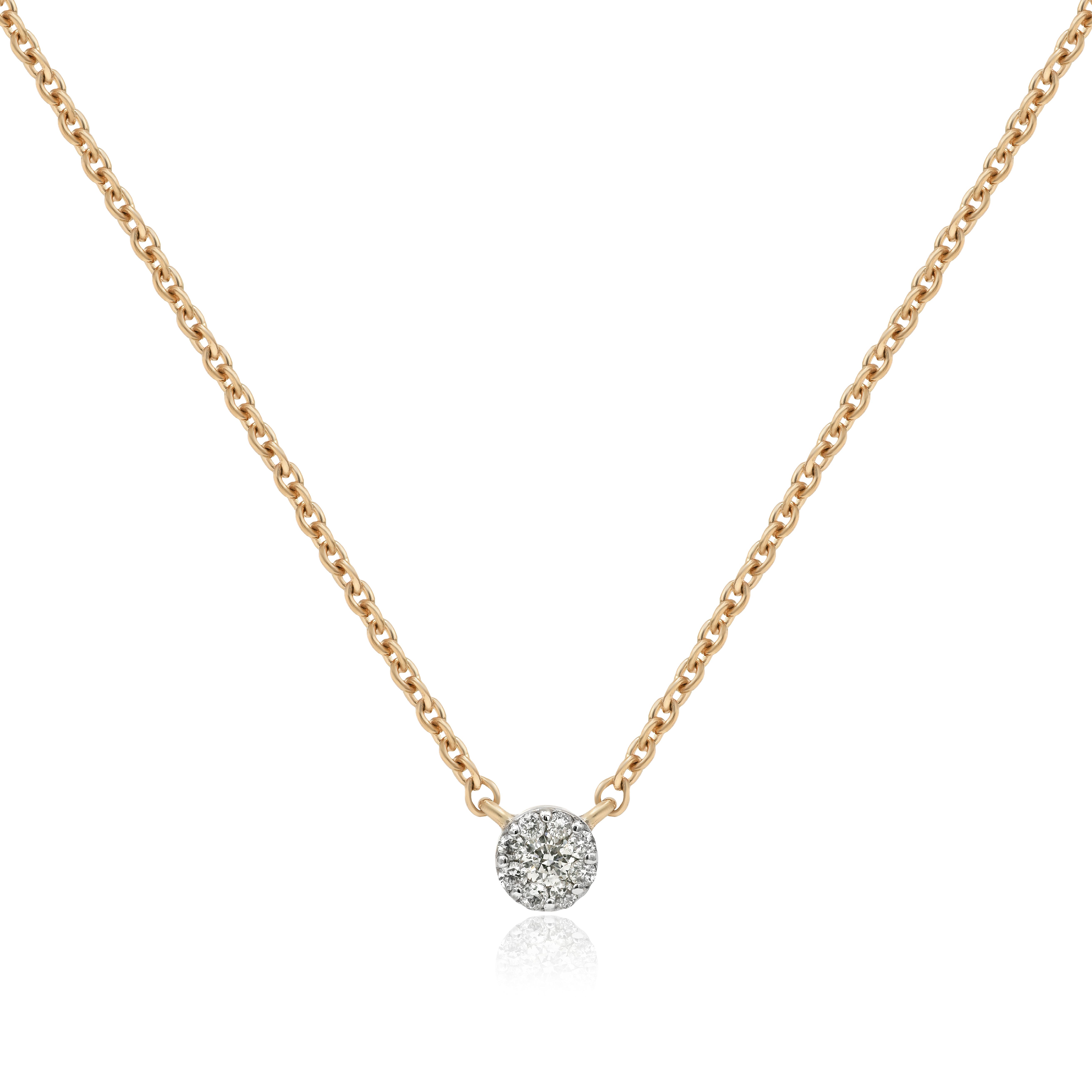 Колье из красного золота с бриллиантами