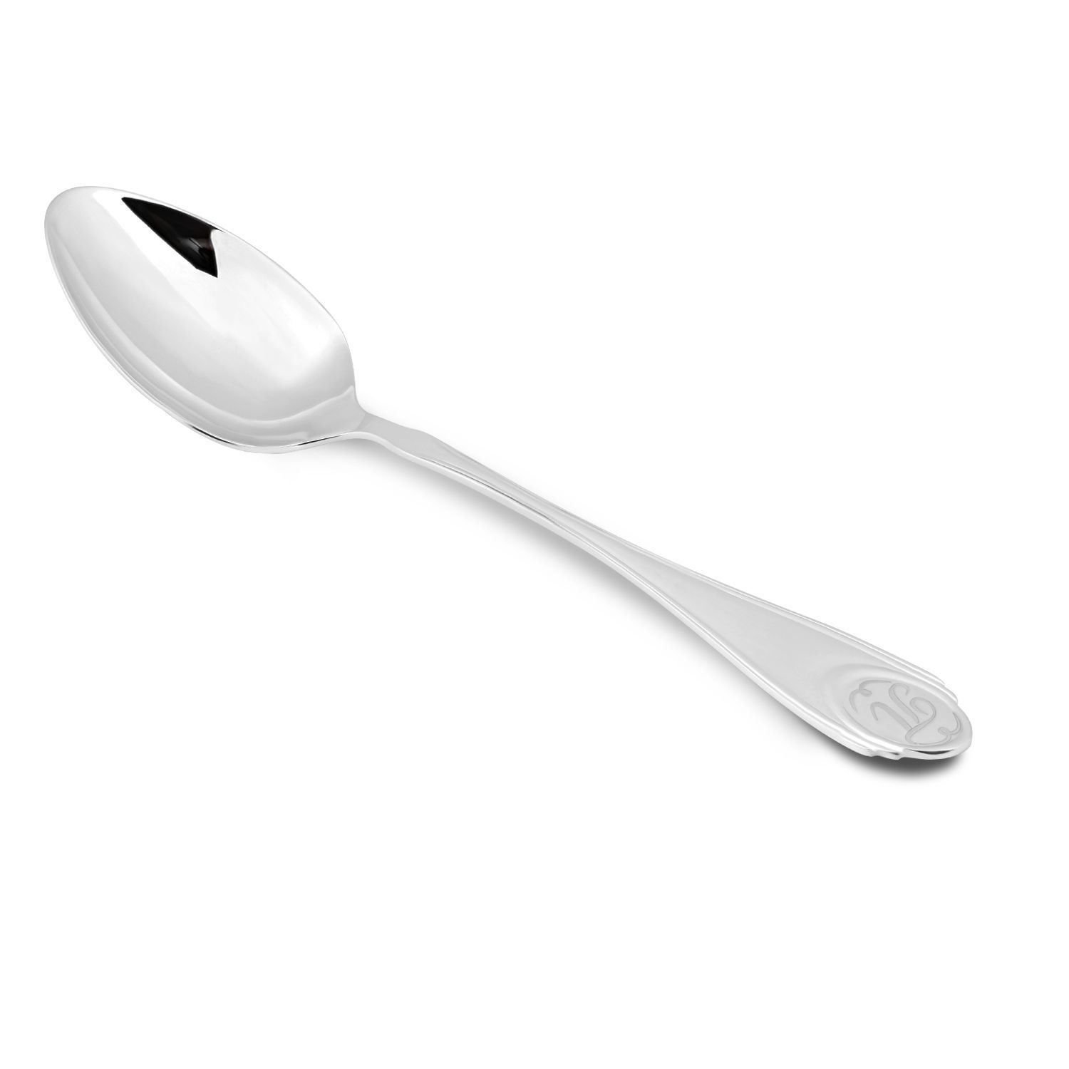 Ложка чайная с буквой «П» из серебра 