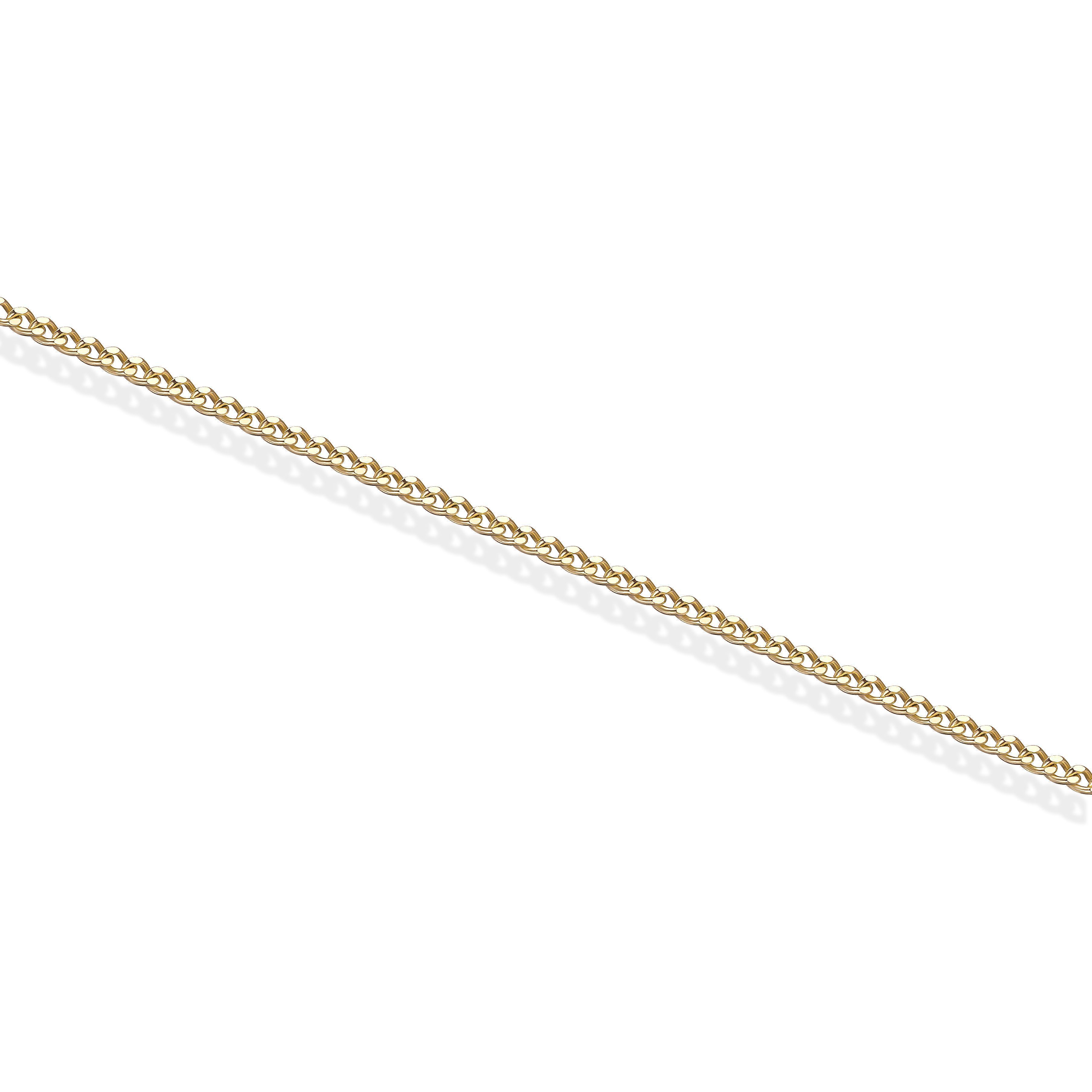 Цепь, плетение «Панцирное» из красного золота 