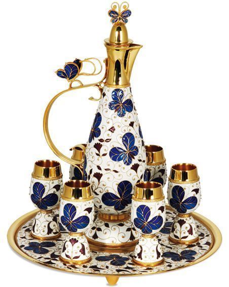 Набор для вина из серебра