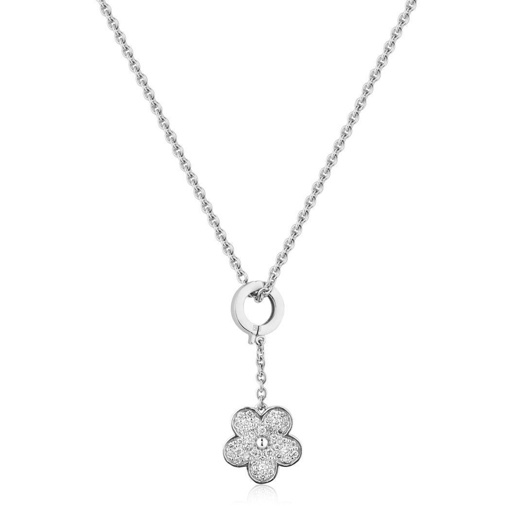 Колье из белого золота с бриллиантами