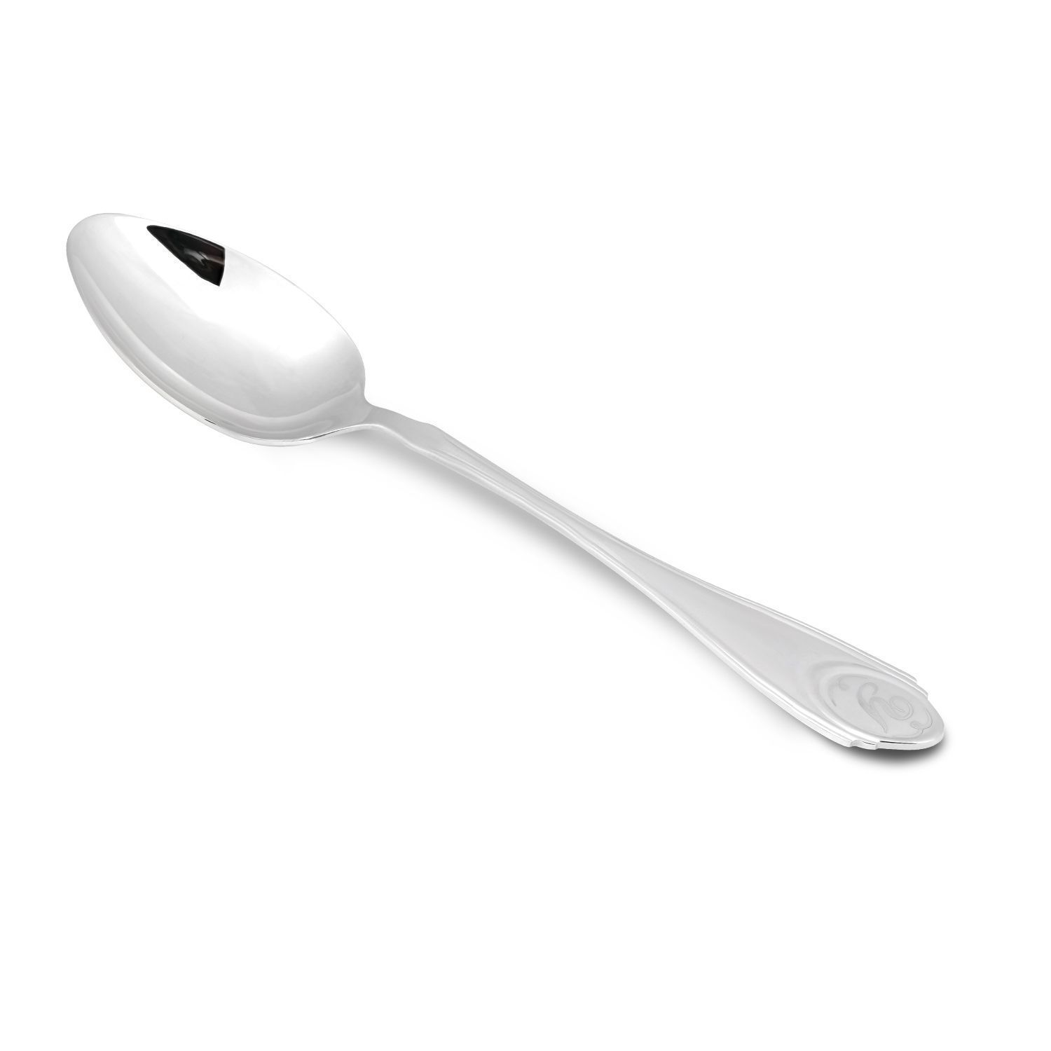 Ложка чайная с буквой «У» из серебра 