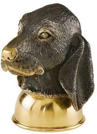 стопка-перевертыш «Собака» из серебра