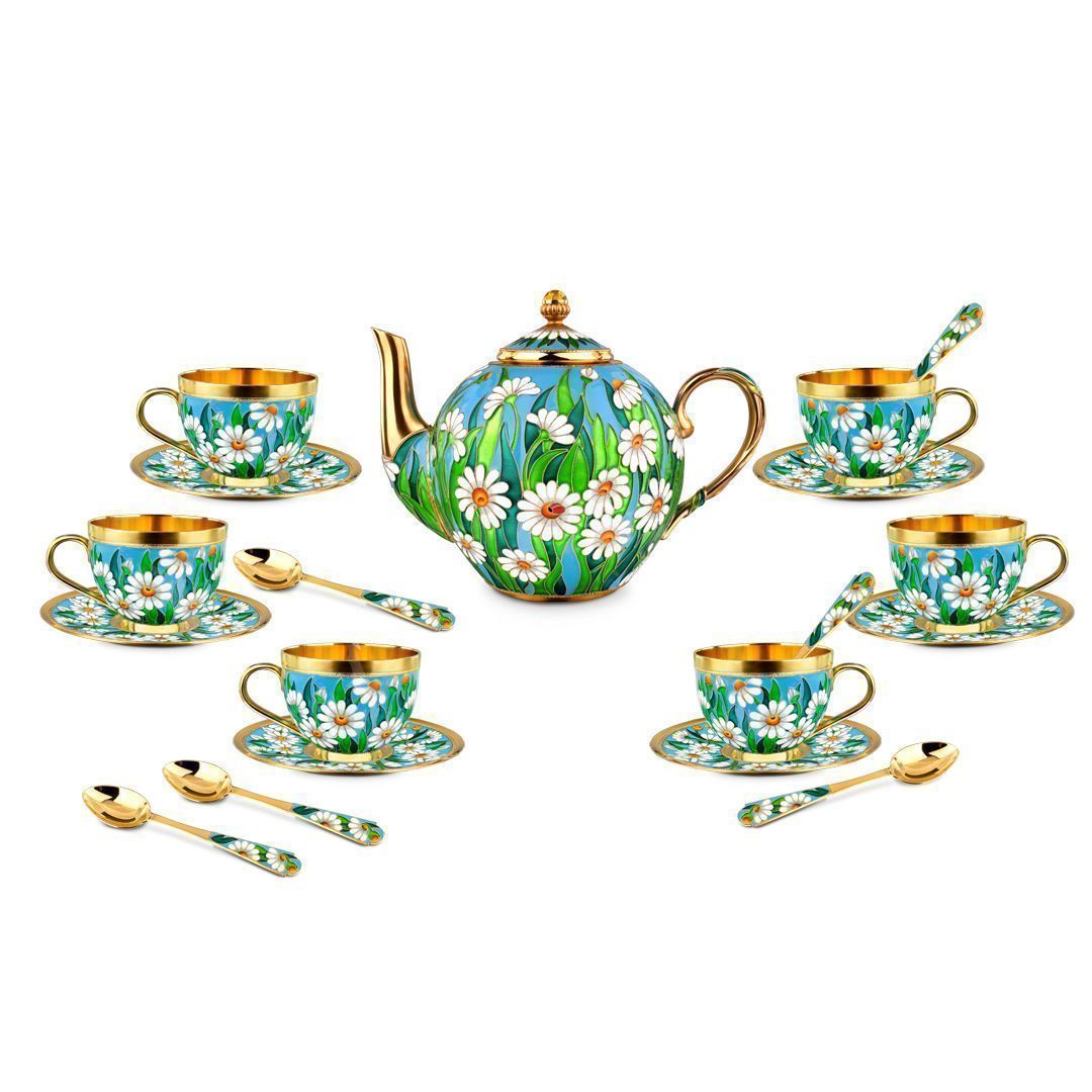 Сервиз чайный из серебра