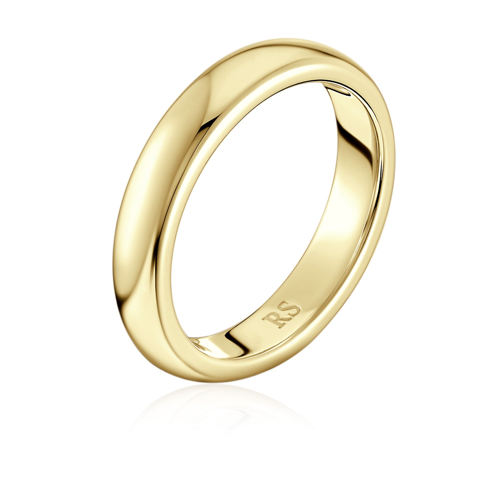 Обручальное кольцо из желтого золота 