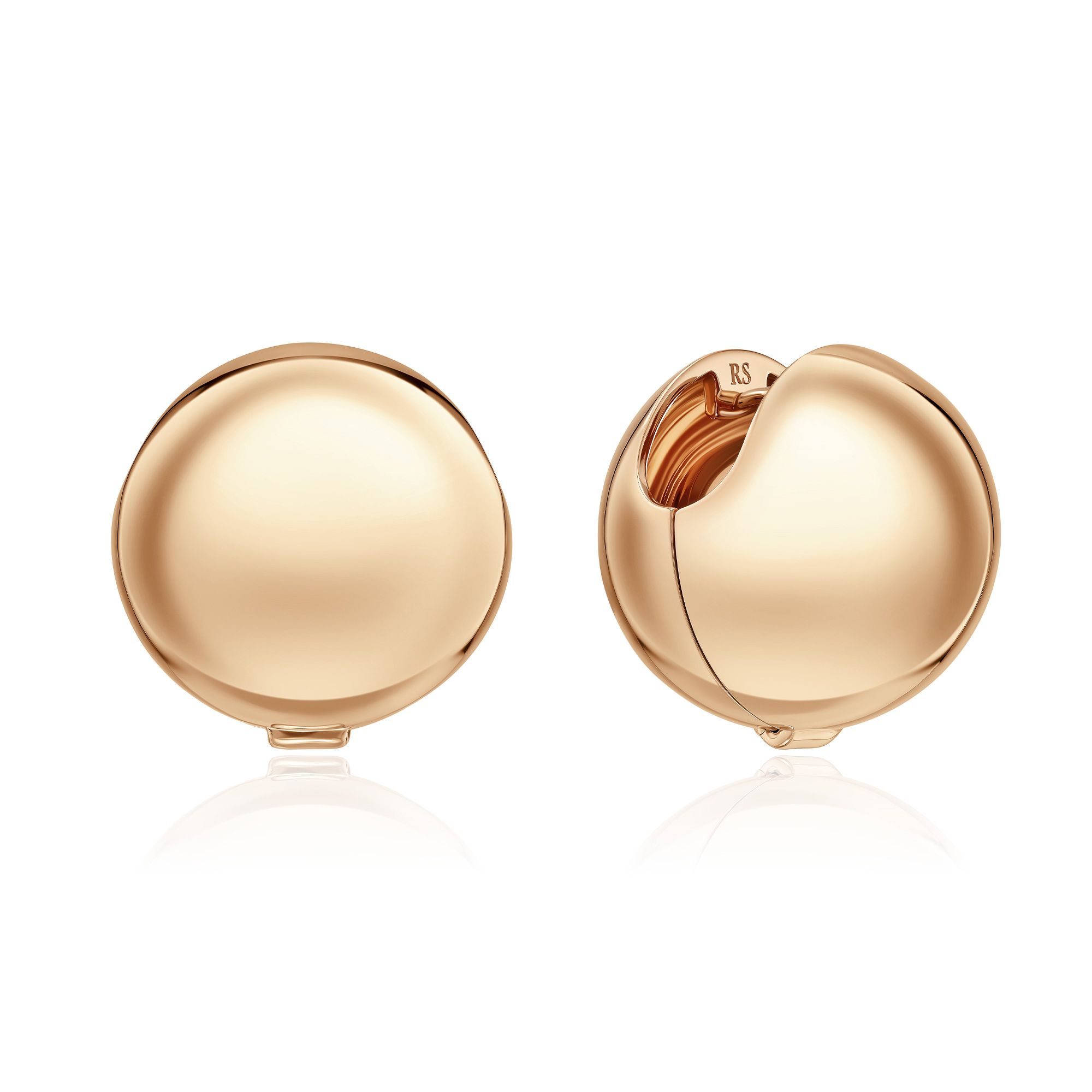 Серьги из розового золота 