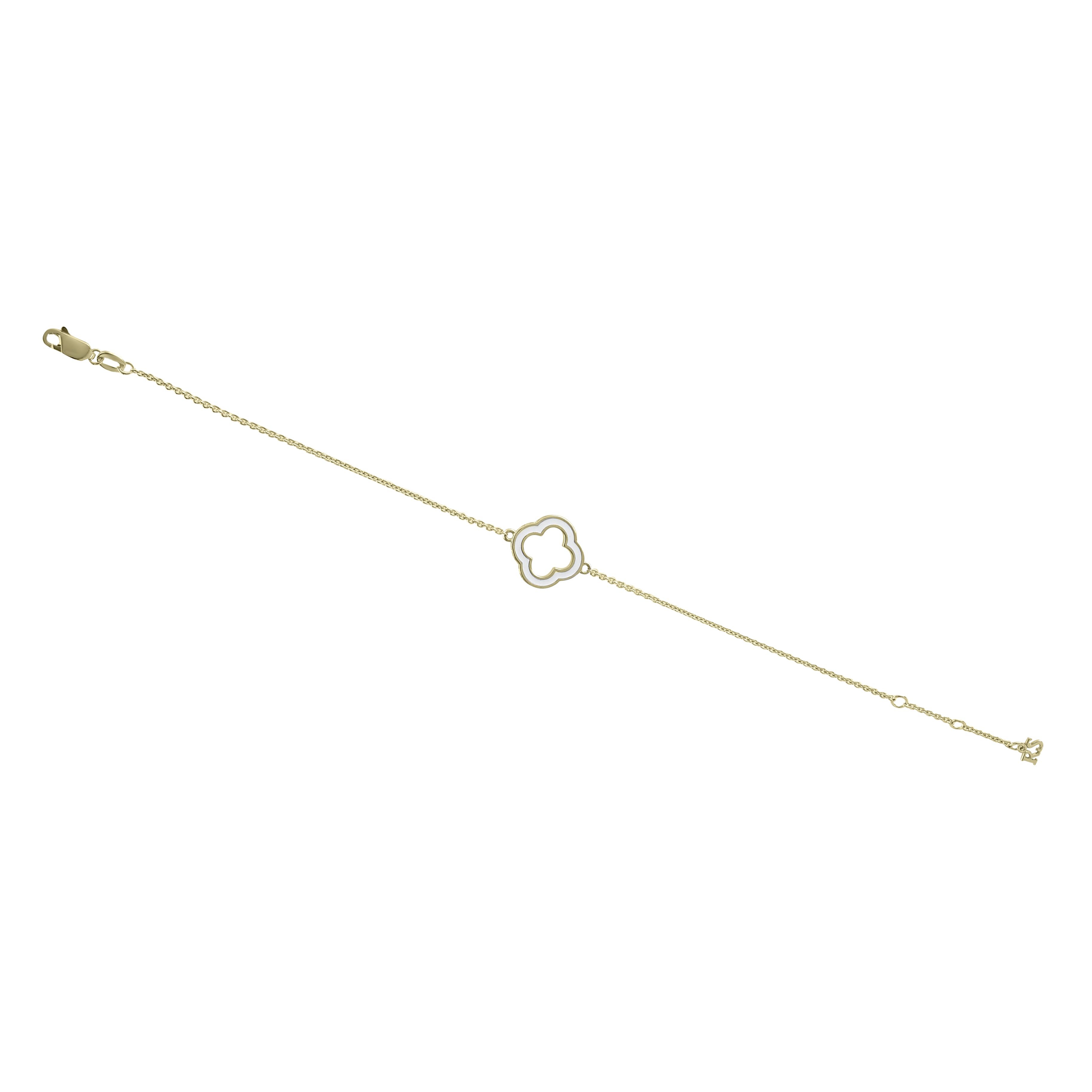 Браслет из желтого золота с бриллиантами