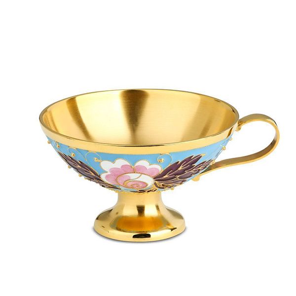 Чашка «Роза» из серебра 