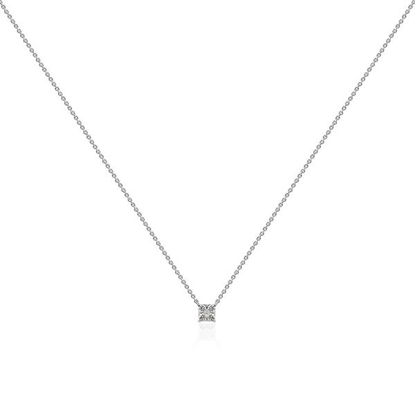 Колье из белого золота с бриллиантами