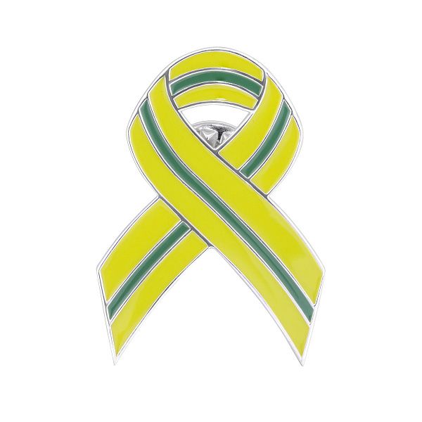 Значок «Ленточка Ленинградской Победы» из серебра 