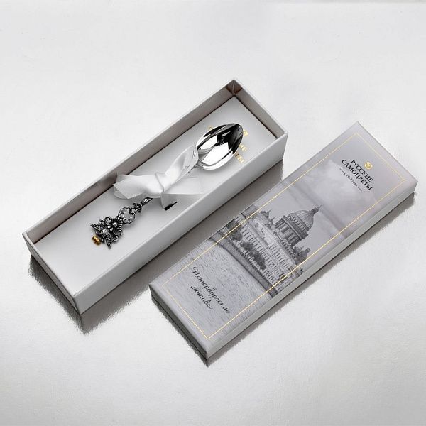 ложка чайная «Ворота Эрмитажа» из серебра