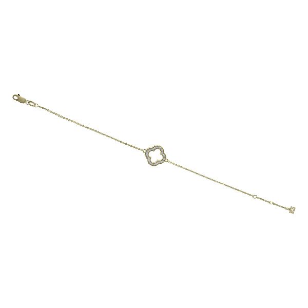 Браслет из желтого золота с бриллиантами