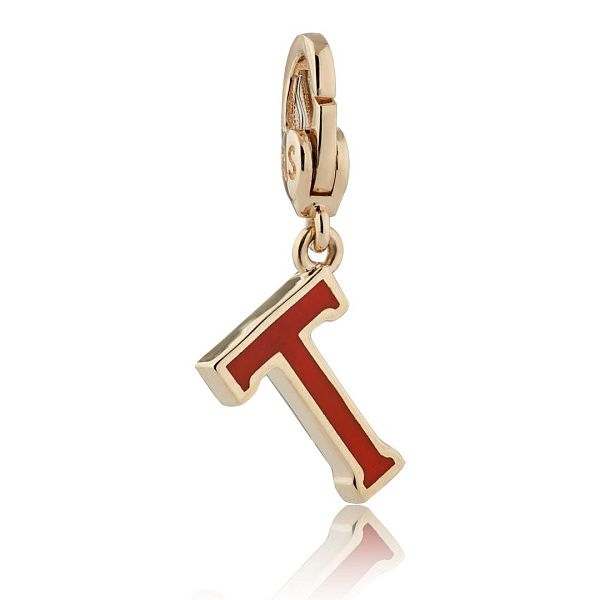 Подвеска из красного золота с бриллиантами