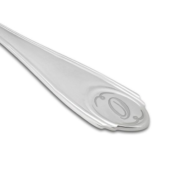 Ложка чайная с буквой «О» из серебра 