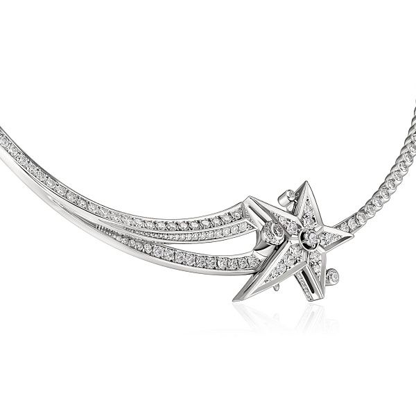 Колье из белого золота с бриллиантами