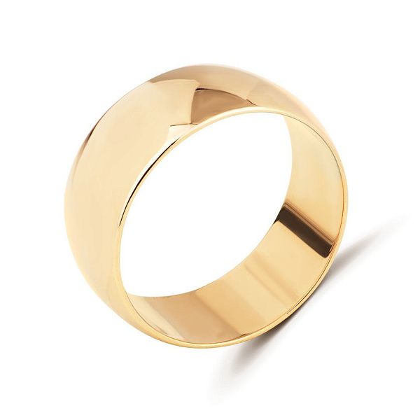 Обручальное кольцо из красного золота 