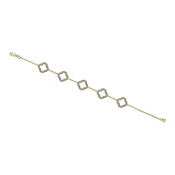 Браслет из желтого золота с бриллиантами