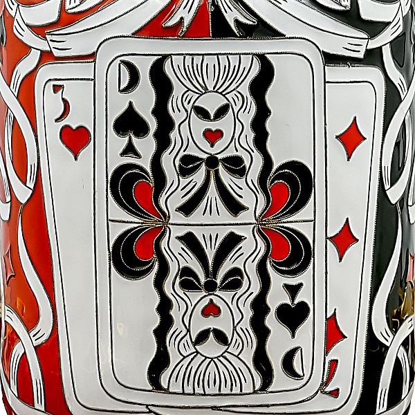 Набор для вина «Карты» из серебра