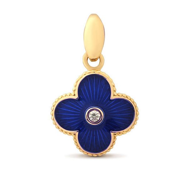 Подвеска из желтого золота с бриллиантом