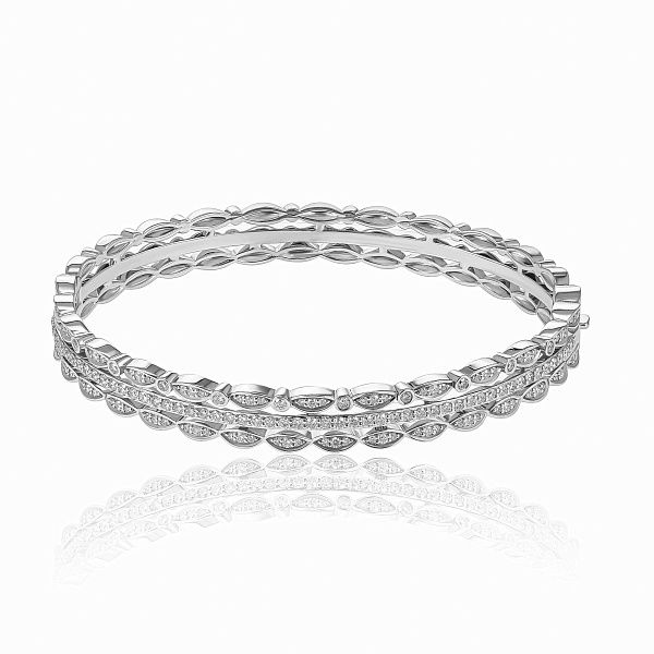Браслет из белого золота с бриллиантами