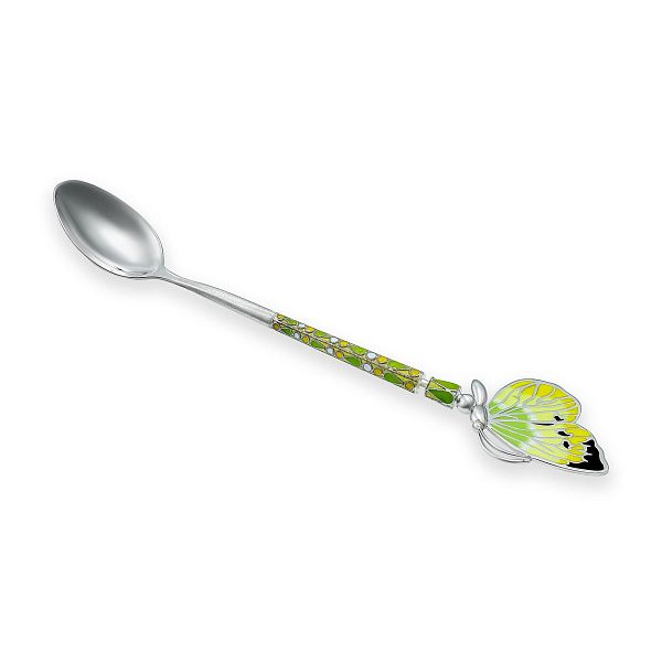 Ложка чайная «Капустница» из серебра 