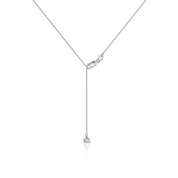 Колье из белого золота с бриллиантом