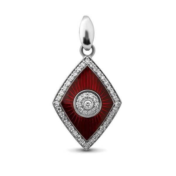 Подвеска из белого золота с бриллиантами