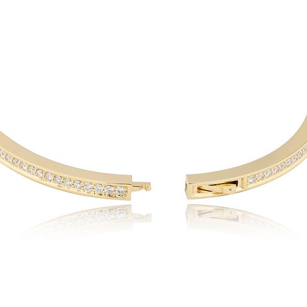 Браслет из желтого золота с бриллиантами