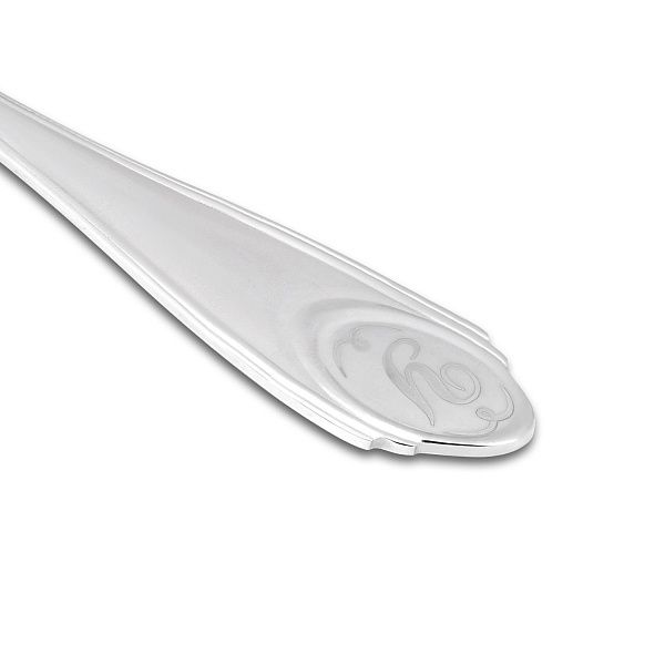 Ложка чайная с буквой «У» из серебра 