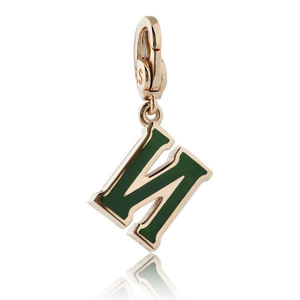 Подвеска из красного золота с бриллиантами