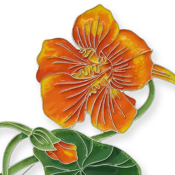 Брошь «Настурция»