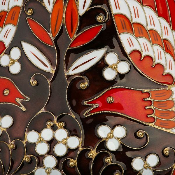 Кофейник «Птица» из серебра 