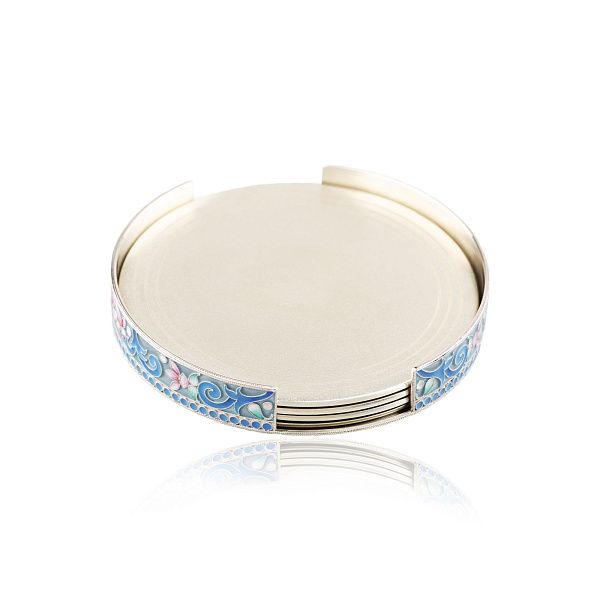 Подставка для коустеров из серебра 