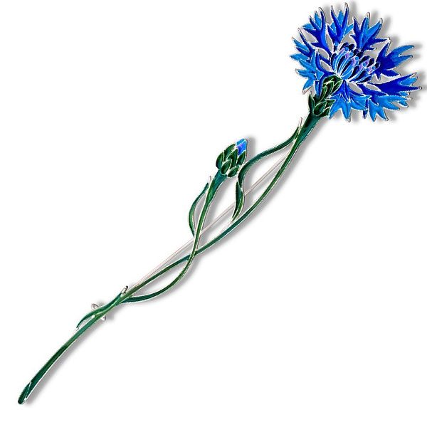 Брошь «Василек»