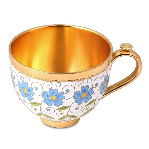 Чашка «Ситец» из серебра 