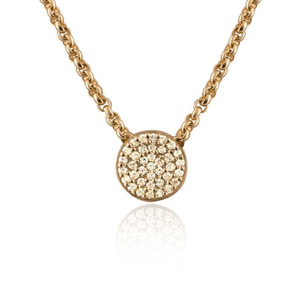 Колье из желтого золота с бриллиантами