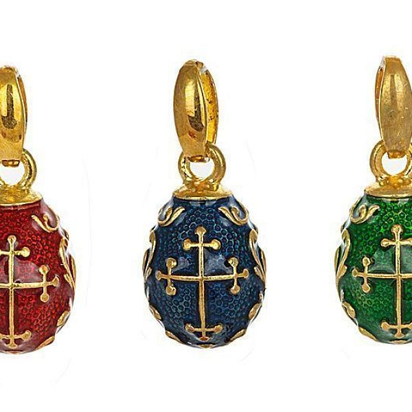 Подвеска яйцо из серебра 