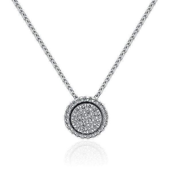 Колье из белого золота с бриллиантами