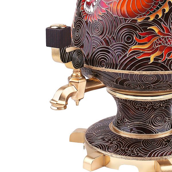 Самовар из набора для крепких напитков «DRAGON» из серебра на 4 литра