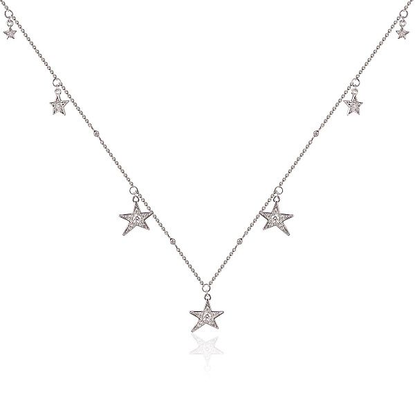 Колье из белого золота с бриллиантами