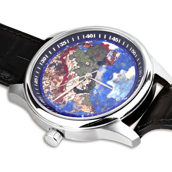 Часы из нержавеющей стали с флорентийской мозаикой