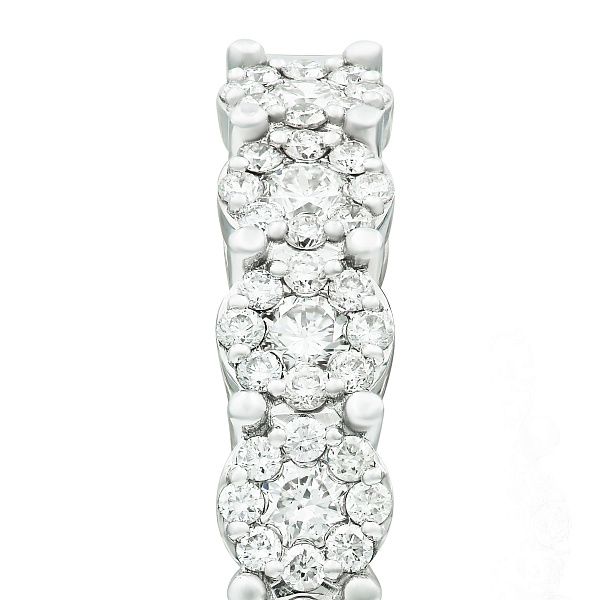 Серьги из белого золота с бриллиантами