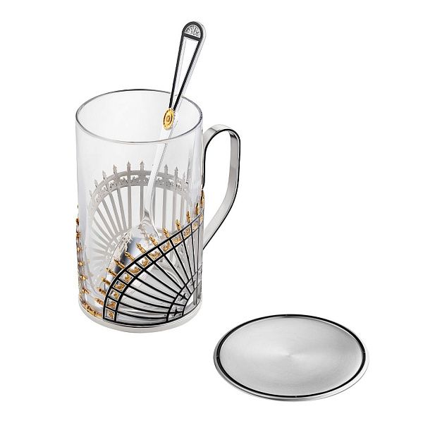 Подстаканник «Верхний Лебяжий мост» из серебра 