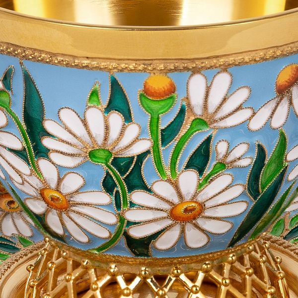 Чашка «Любит-не любит» из серебра