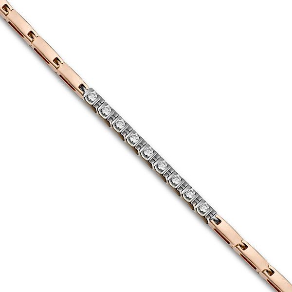 Браслет из красного золота с бриллиантами