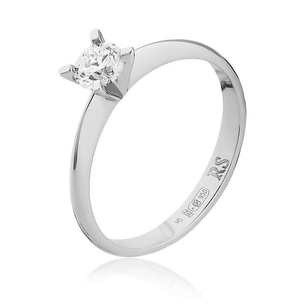 Кольцо из платины с бриллиантом